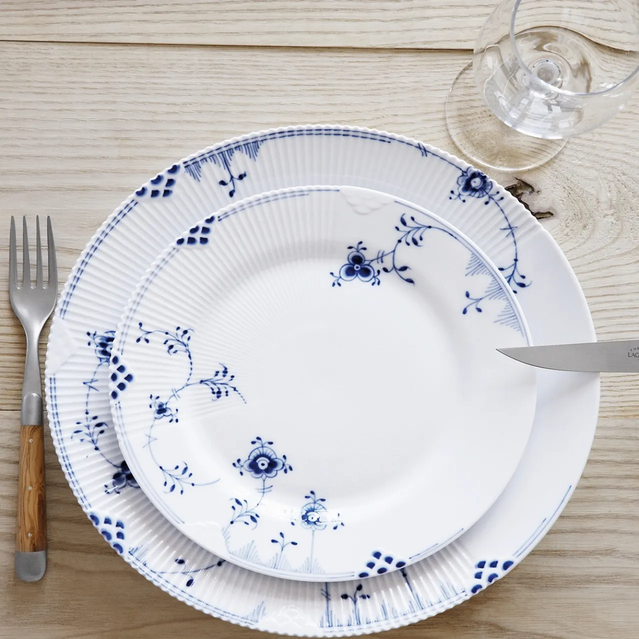 Blue Elements Plate, 22 cm