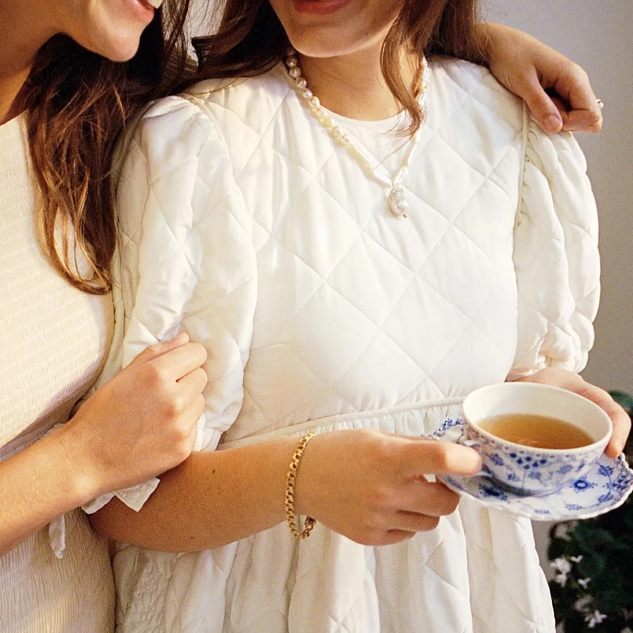 Blue Fluted Full Lace Cup and Saucer, 20 cl