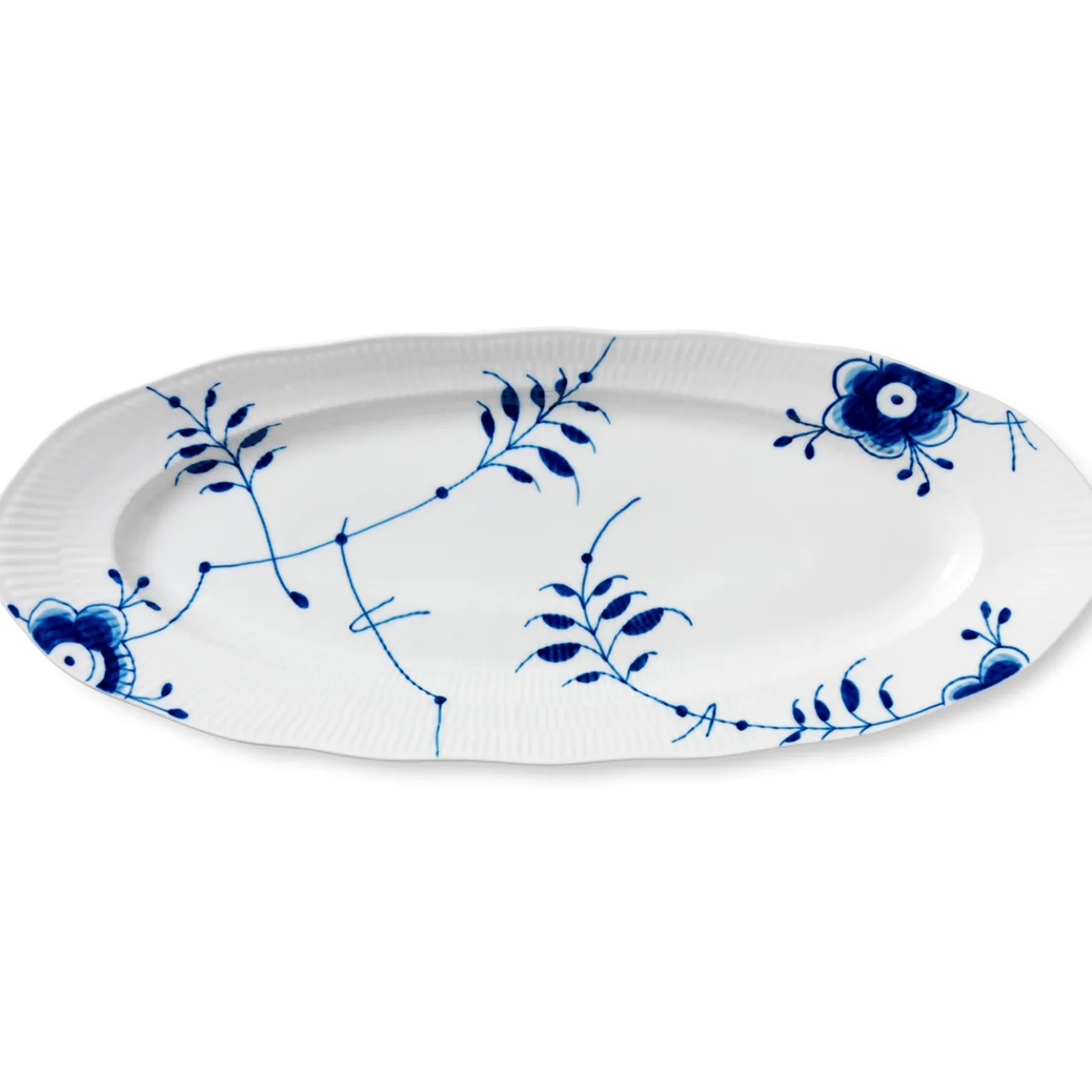 Blue Fluted Mega Dish, 60 cm