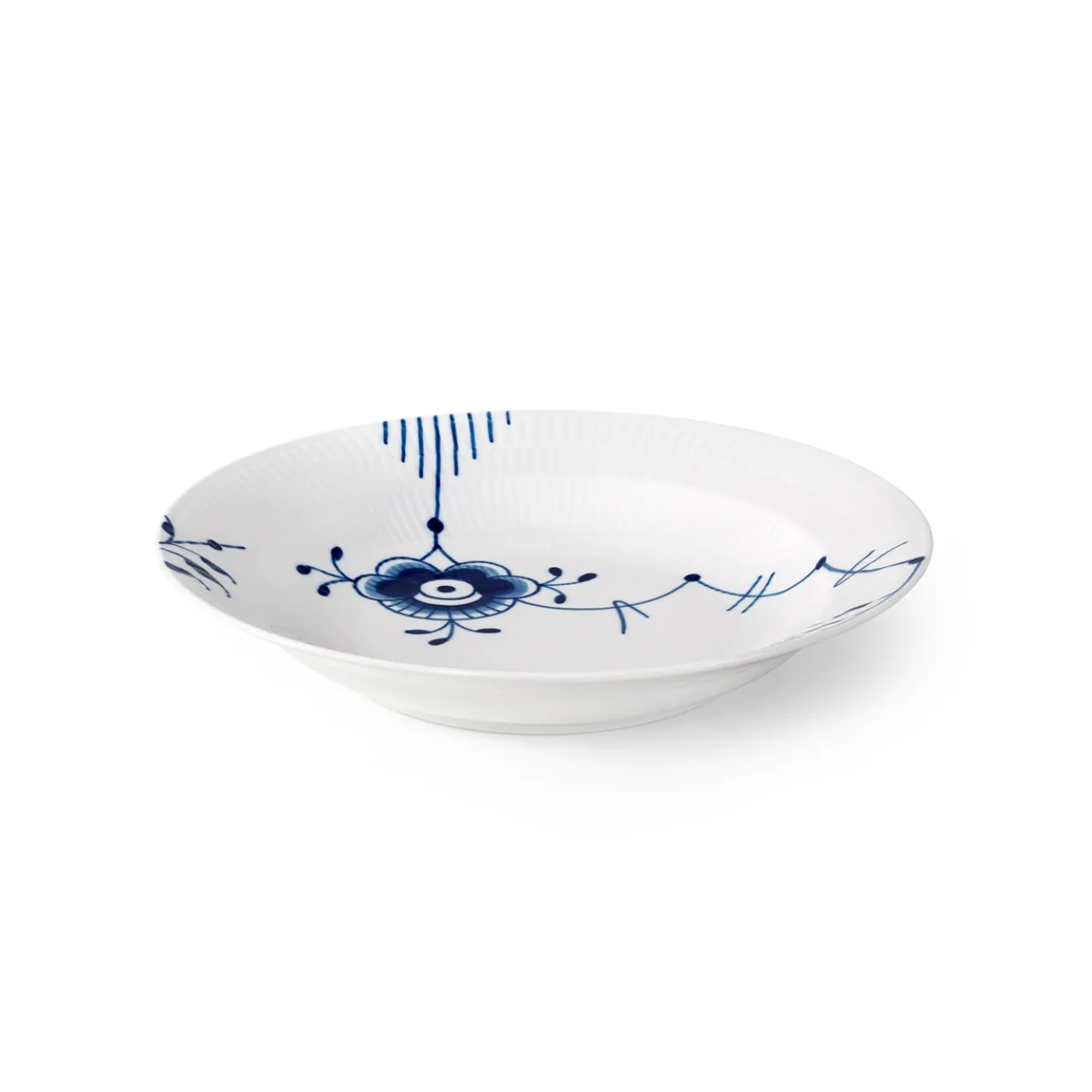 Blue Fluted Mega Deep Plate, 27 cm