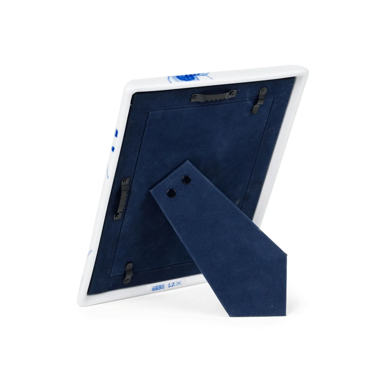 Blue Fluted Mega Picture Frame, 21 cm