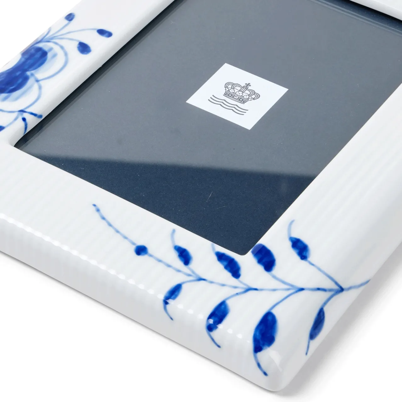 Blue Fluted Mega Picture Frame, 21 cm