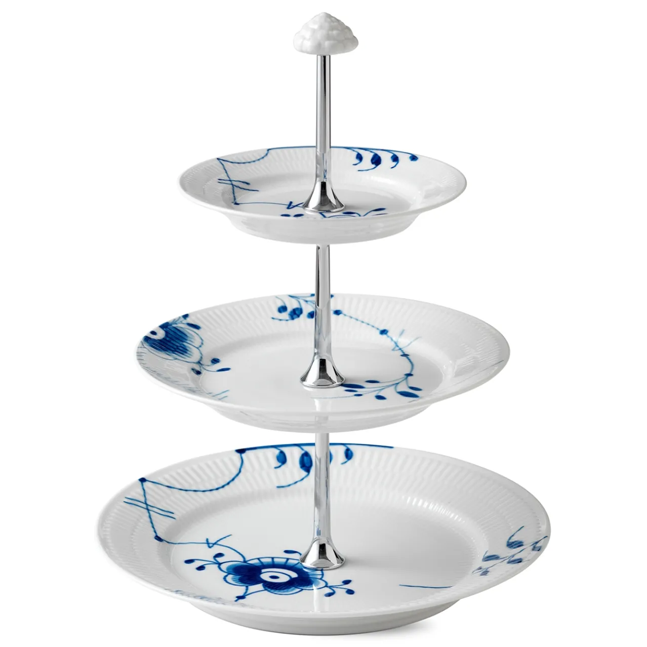 Blue Fluted Mega Étagère, 3 layers