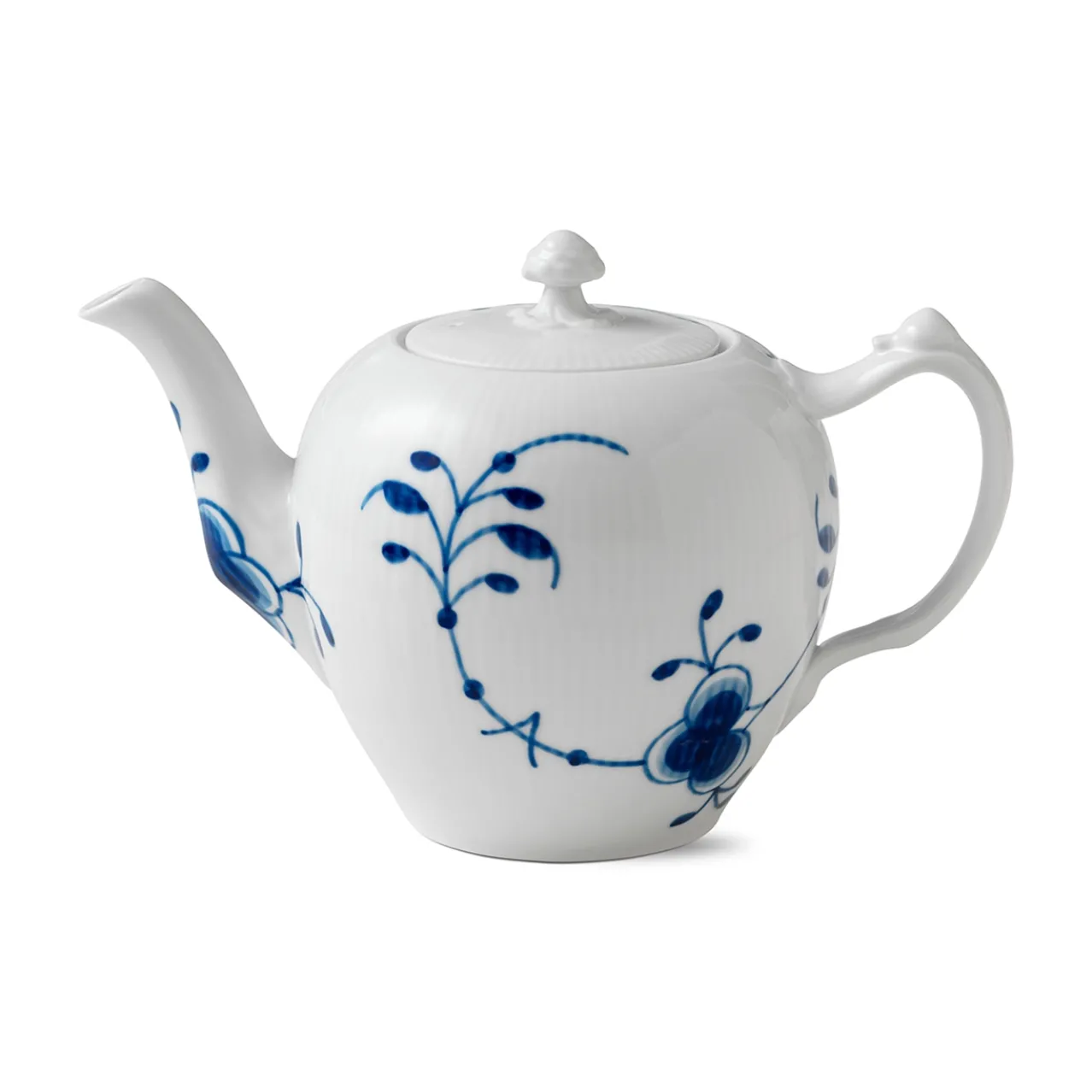 Blue Fluted Mega Teapot, 100 cl
