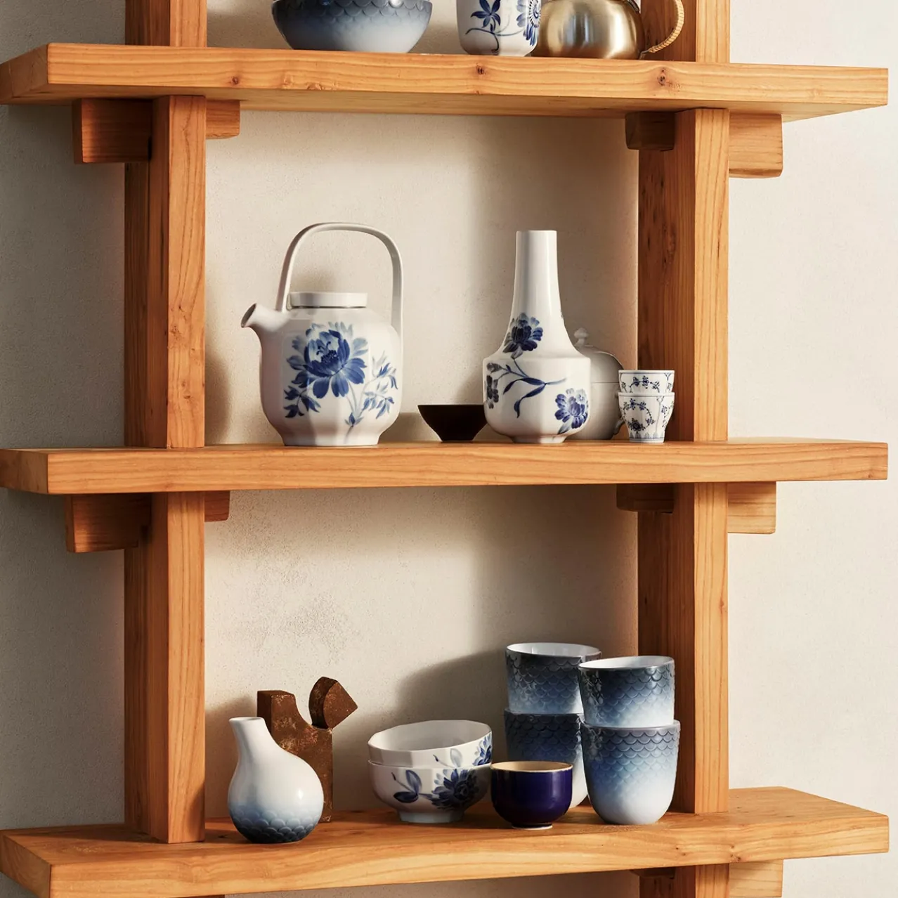 Blue Fluted Plain Egg Cup, 4.8 cm