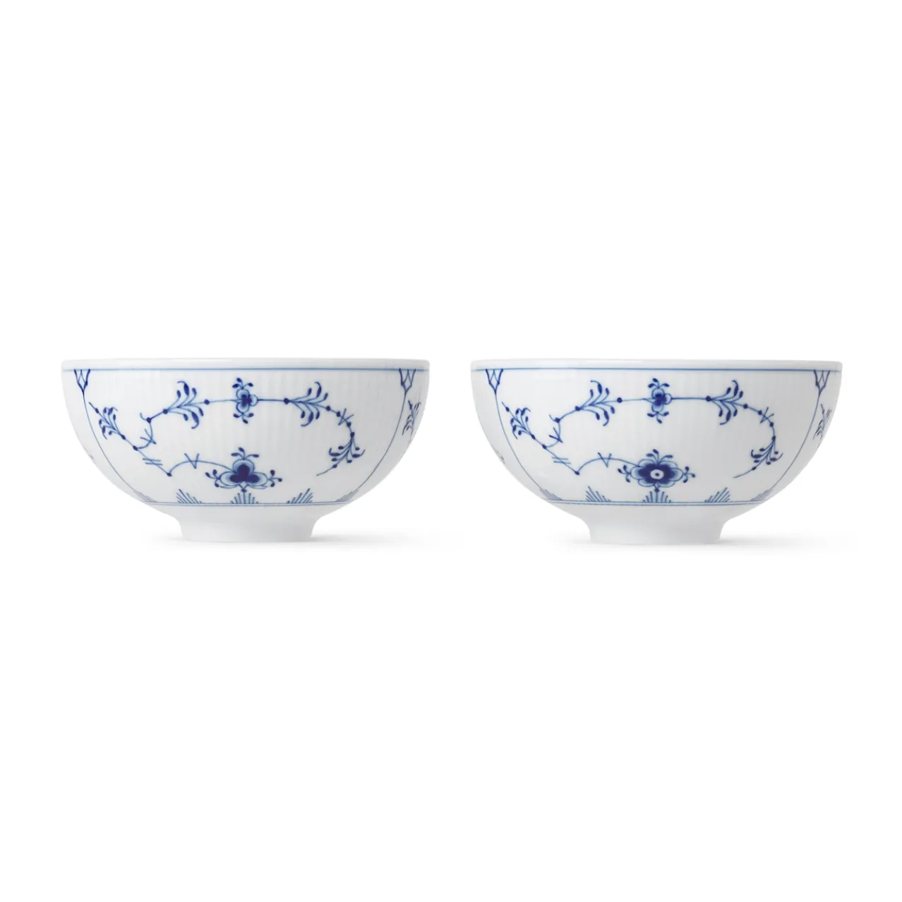 Blue Fluted Plain Bowl, 30 cl, 2 pcs