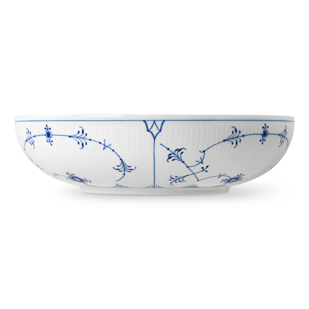 Blue Fluted Plain Bowl, 240 cl