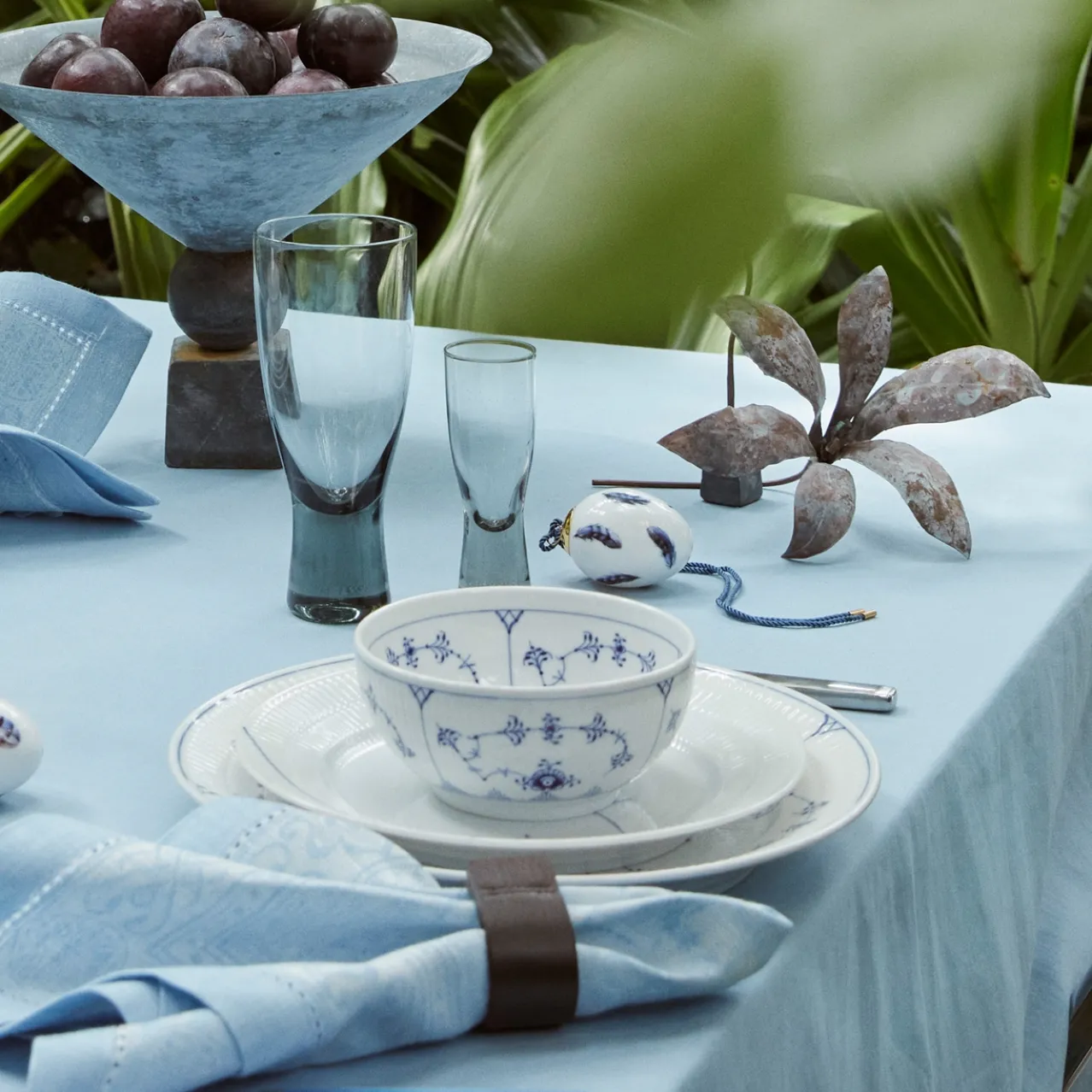 Blue Fluted Plain Bowl, 47 cl