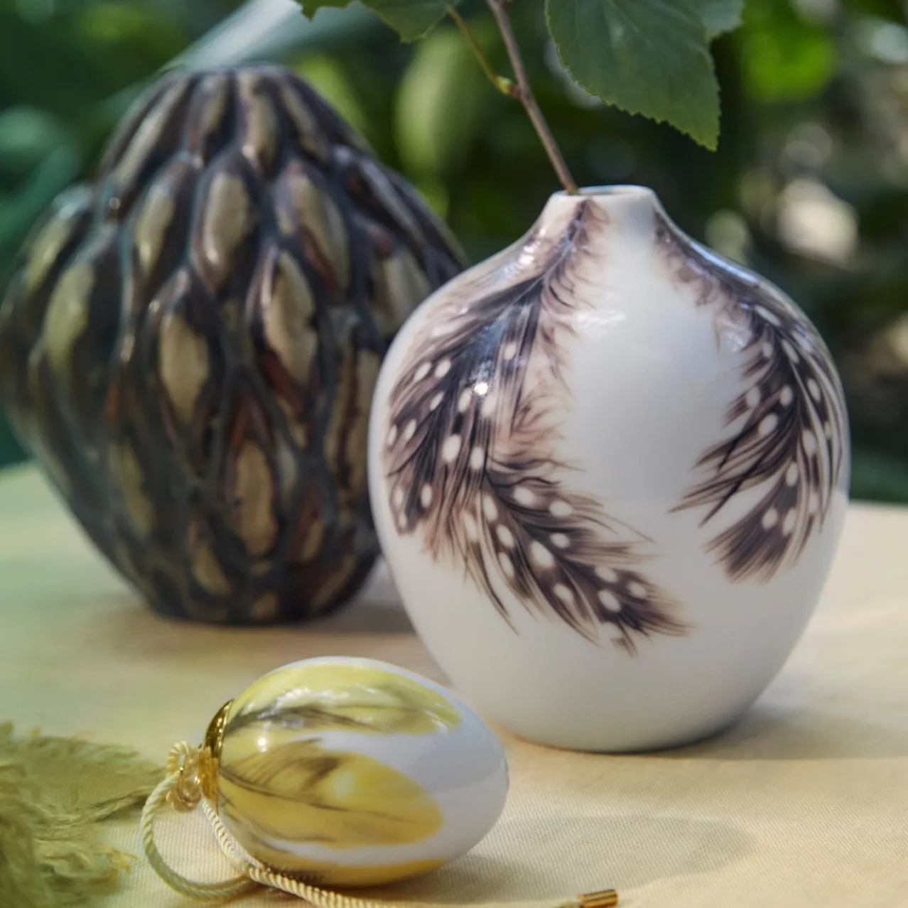 Spring Collection Vase 2025, Guineafowl, 13 cm