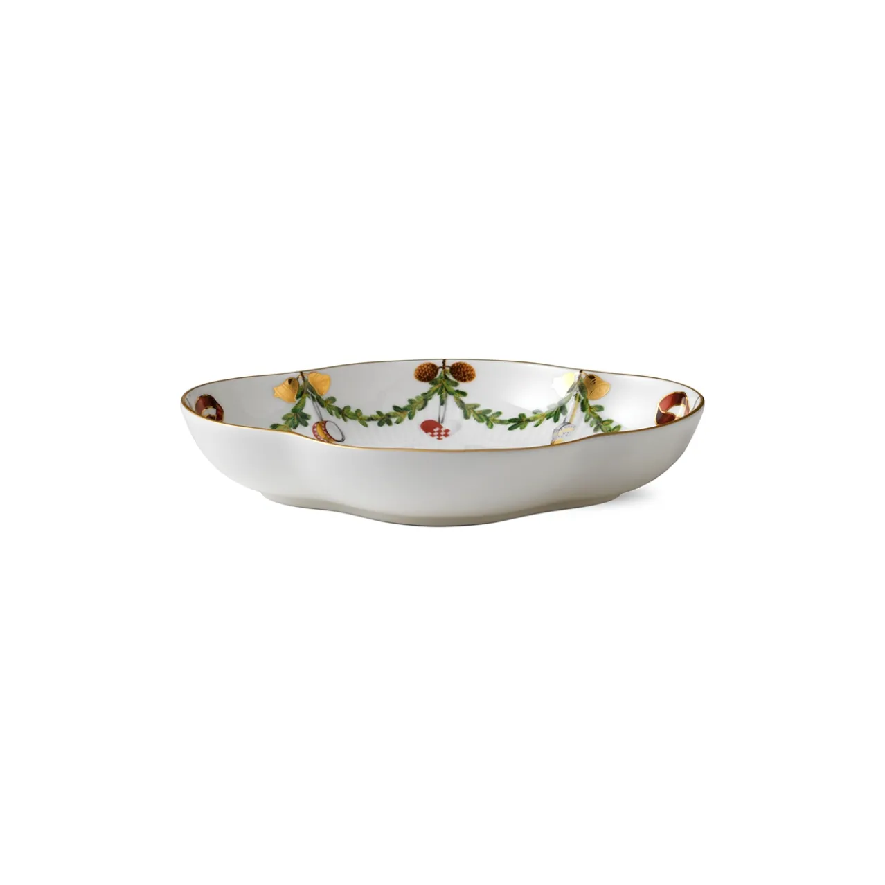 Star Fluted Christmas Dish, 22 cm