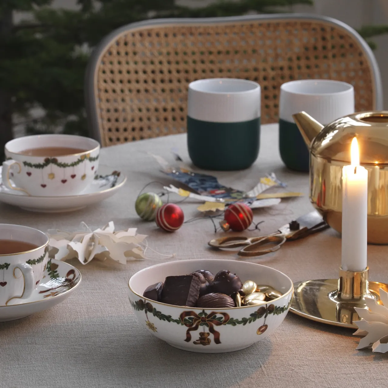 Star Fluted Christmas Bowl, 50 cl