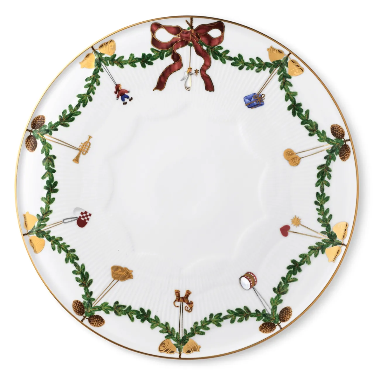 Star Fluted Christmas Dish, 32 cm