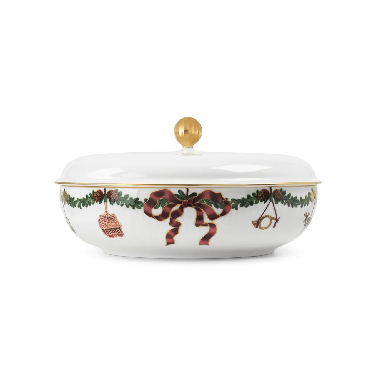 Star Fluted Christmas Dish, 34 cm