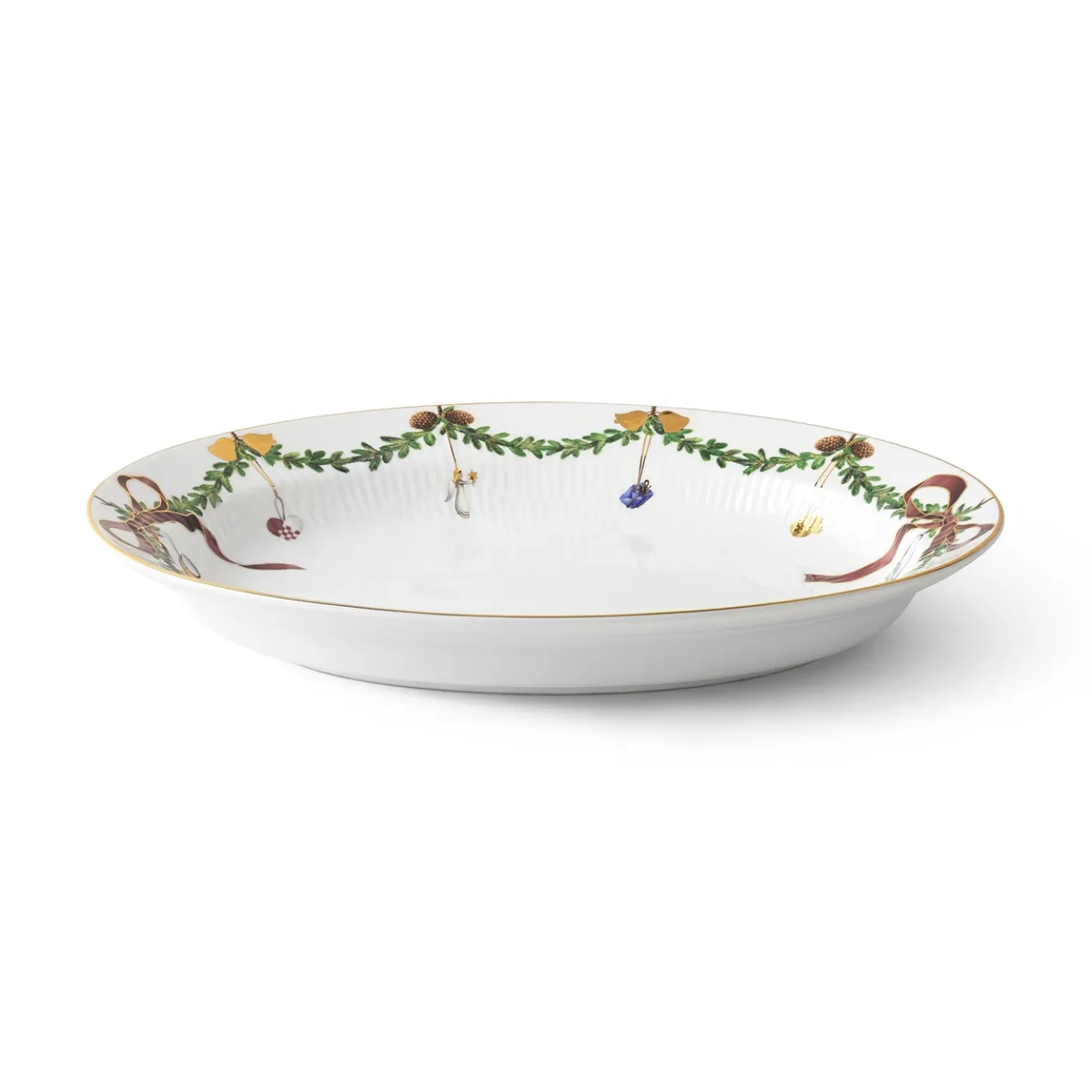 Star Fluted Christmas Dish, 34 cm