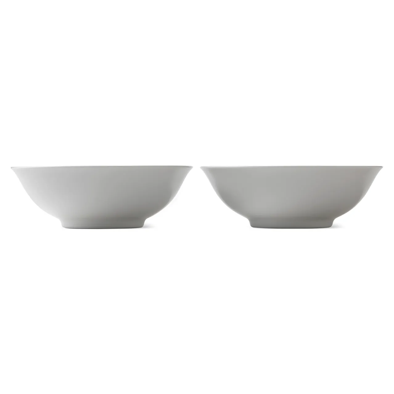 White Fluted Bowl, 35 cl, 2 pcs