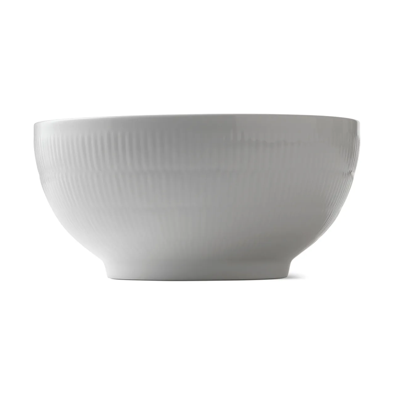 White Fluted Bowl, 310 cl