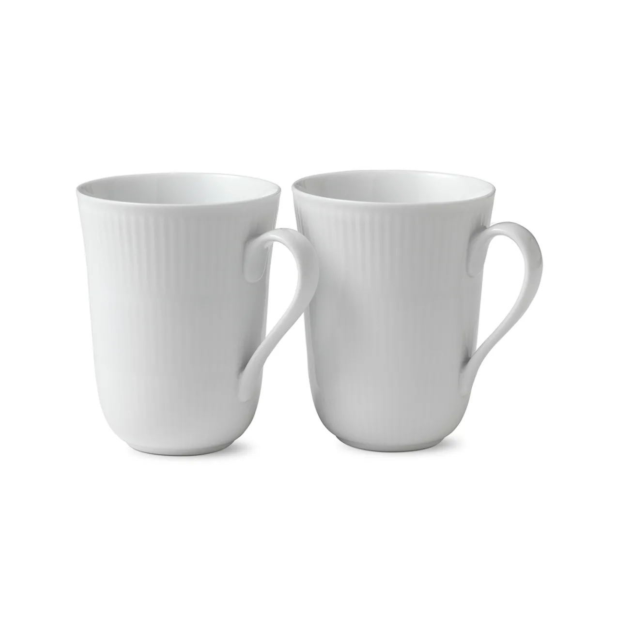 White Fluted Cup, 36 cl, 2 pcs