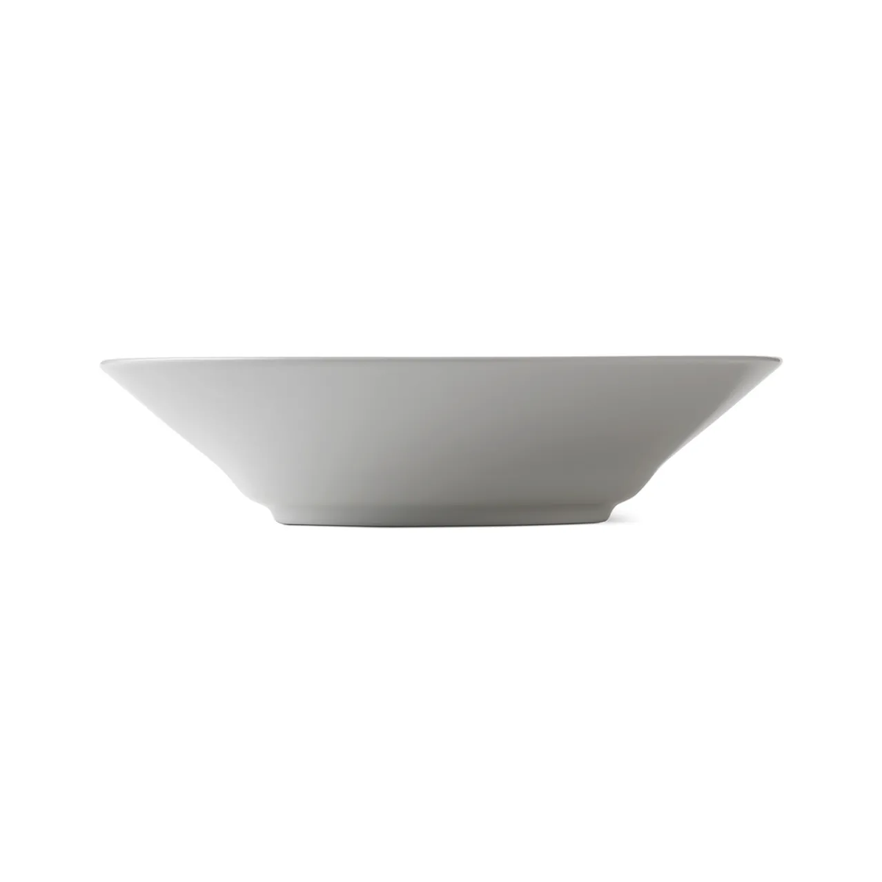 White Fluted Deep Plate, 24 cm