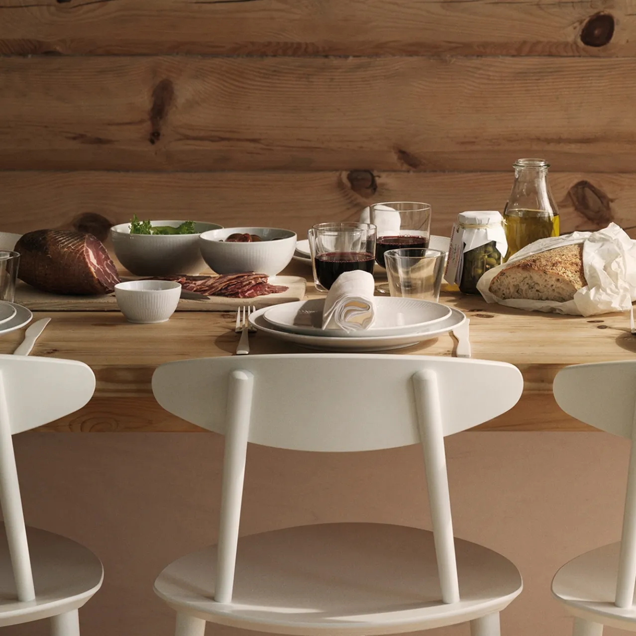 White Fluted Plate Coupe, 27 cm